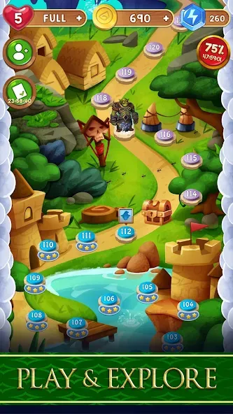 Avalon Jewels Match-3 — скриншот 3