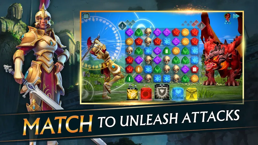 Puzzle Quest 3 - Match 3 RPG — скриншот 1 Puzzle Quest 3 - Match 3 RPG — скриншот 1