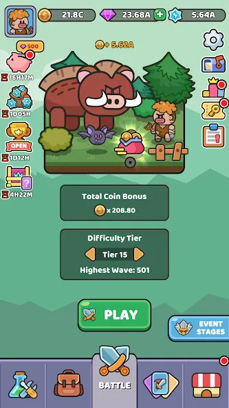 Wild Survival - Idle Defense — скриншот 1