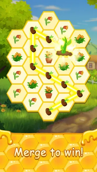 Honey Bottles - merge puzzle — скриншот 2