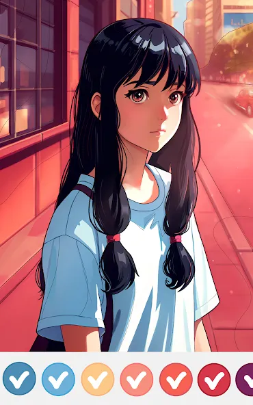 Anime Manga Color by Numbers — скриншот 3
