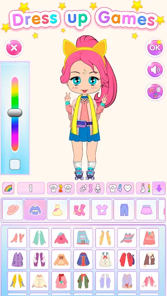 Chibi Doll Dress Up Games — скриншот 1