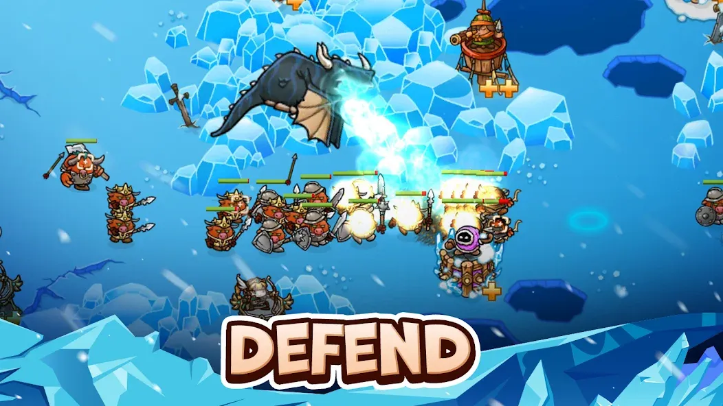 Crazy Defense Heroes - TD Game — скриншот 1