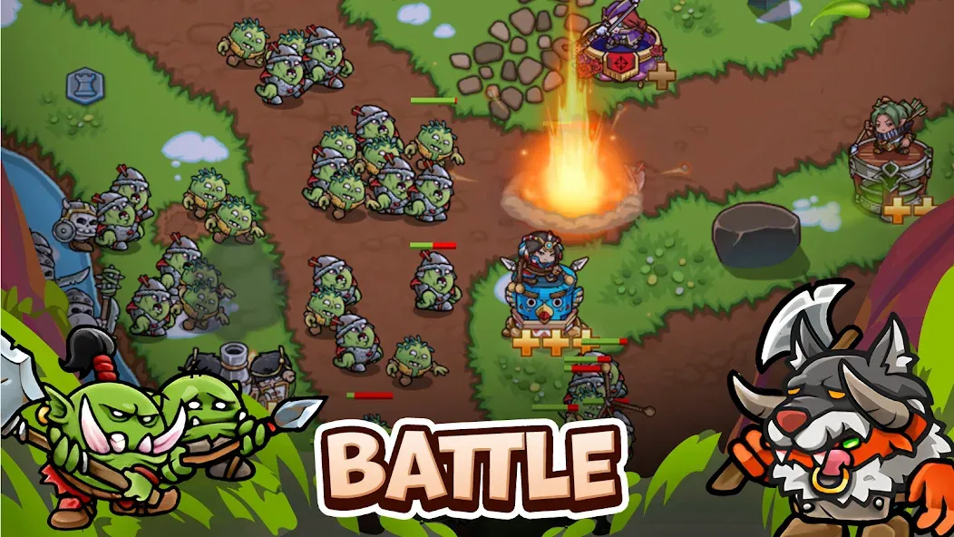 Crazy Defense Heroes - TD Game — скриншот 2