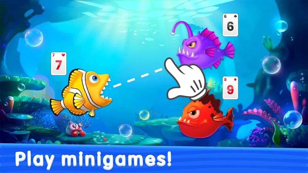 Solitaire TriPeaks: Aquarium — скриншот 1