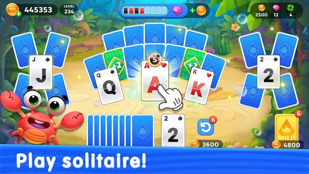 Solitaire TriPeaks: Aquarium — скриншот 4