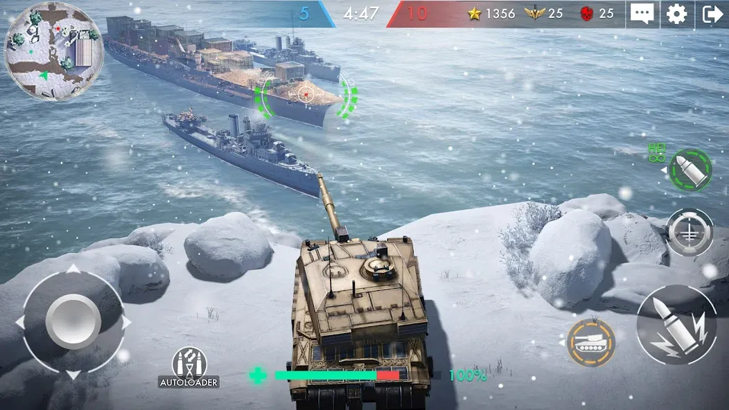 Tank Warfare: PvP Battle Game — скриншот 1 Tank Warfare: PvP Battle Game — скриншот 1