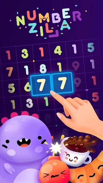 Numberzilla: Number Match Game — скриншот 1