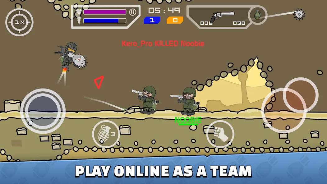 Mini Militia - War.io — скриншот 1