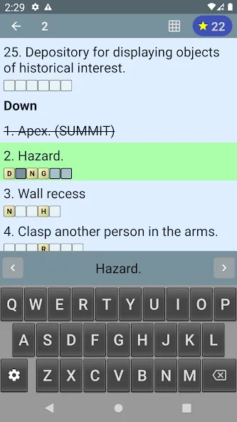 English Crossword puzzle — скриншот 5