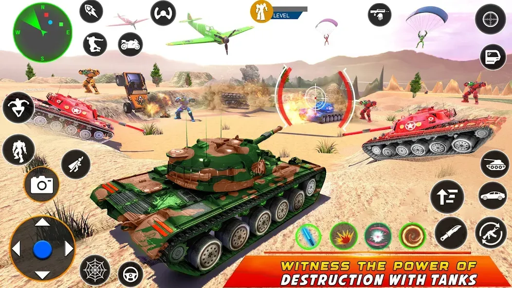 Army Bus Robot Car Game 3d — скриншот 3