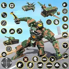 Скачать взломанную Army Bus Robot Car Game 3d — Много денег