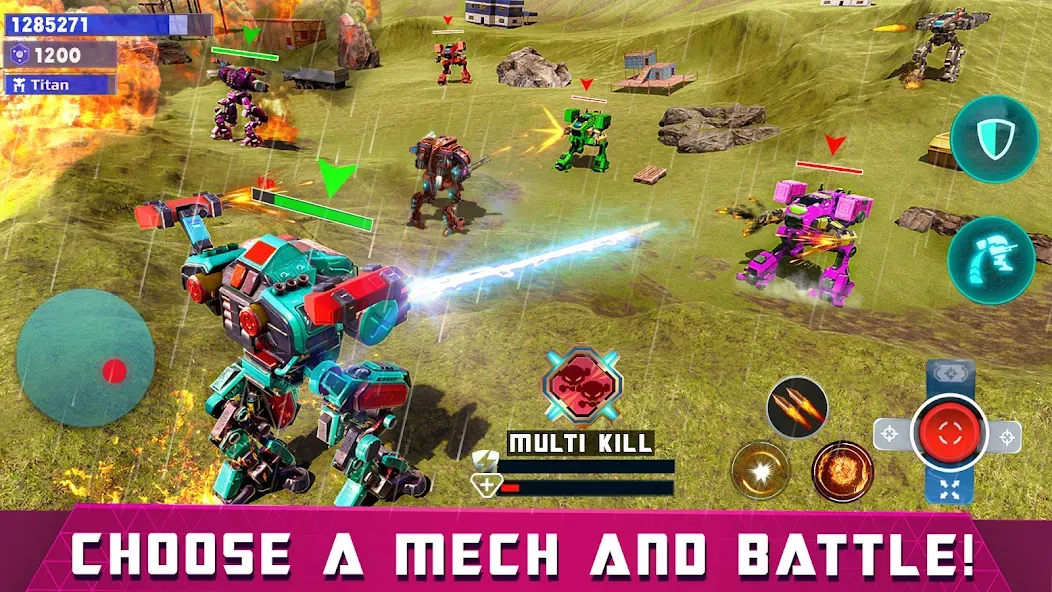 Mech Robot Wars - Multi Robot — скриншот 2