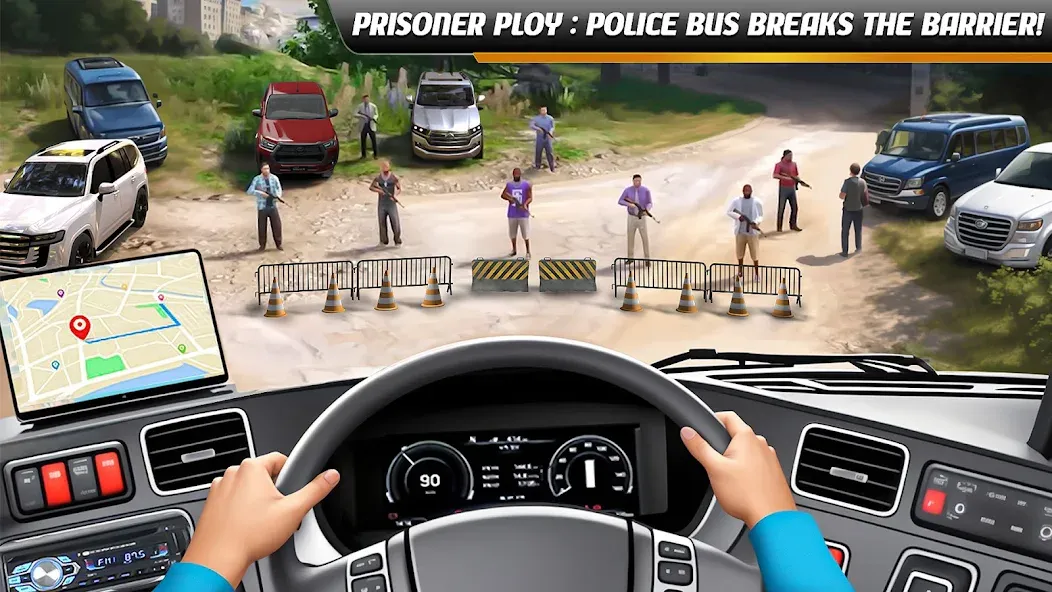 Police Bus Simulator Bus Games — скриншот 1 Police Bus Simulator Bus Games — скриншот 1
