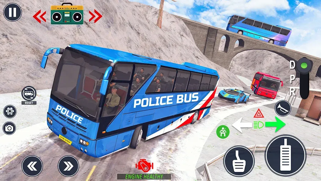 Police Bus Simulator Bus Games — скриншот 5