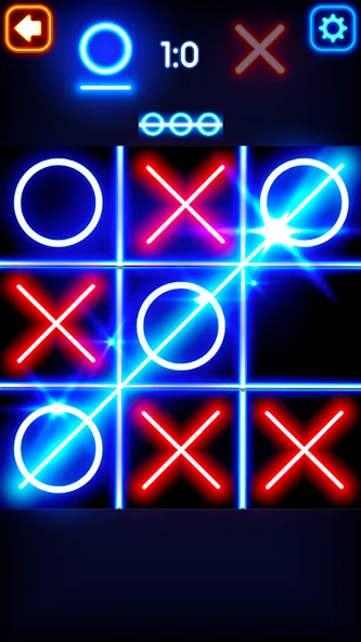 Tic Tac Toe Glow: 2 Players — скриншот 2