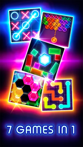 Tic Tac Toe Glow: 2 Players — скриншот 3