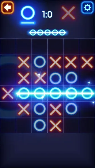 Tic Tac Toe Glow: 2 Players — скриншот 4