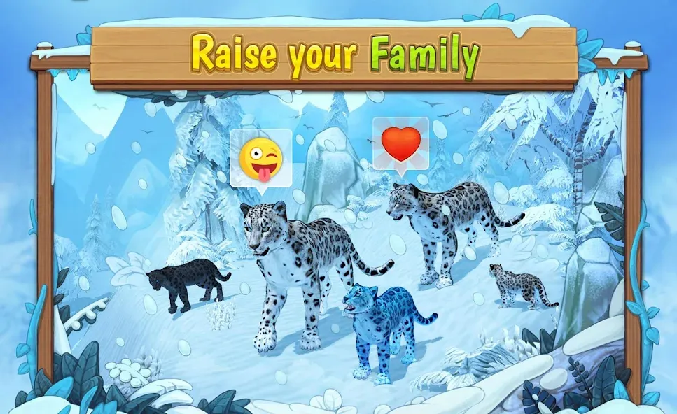 Snow Leopard Family Sim Online — скриншот 1 Snow Leopard Family Sim Online — скриншот 1
