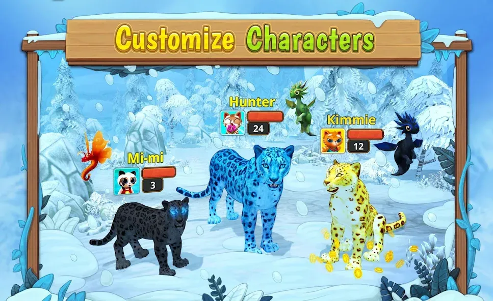 Snow Leopard Family Sim Online — скриншот 2 Snow Leopard Family Sim Online — скриншот 2