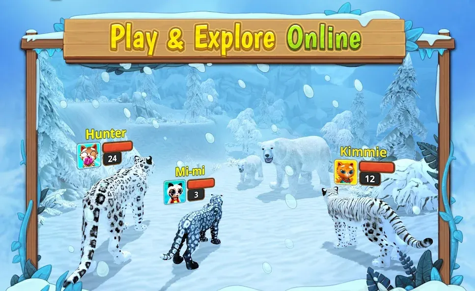 Snow Leopard Family Sim Online — скриншот 3 Snow Leopard Family Sim Online — скриншот 3