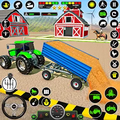 Скачать Tractor Farming: Tractor Games MOD — Много денег