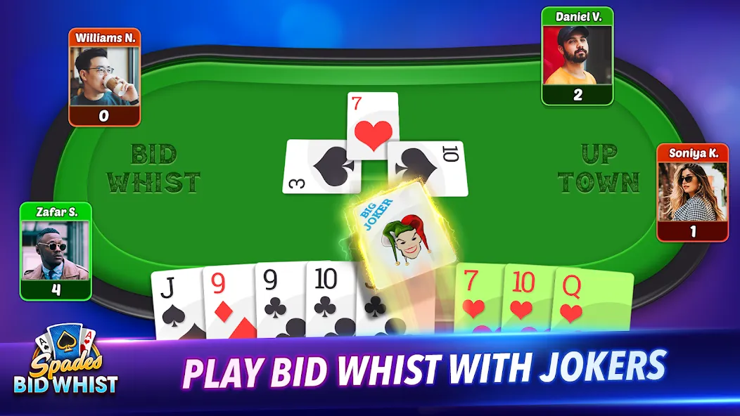 Spades: Bid Whist Classic Game — скриншот 4 Spades: Bid Whist Classic Game — скриншот 4