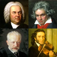 Скачать Famous Composers Portrait Quiz — Модификация Все подсказки и уровни открыты