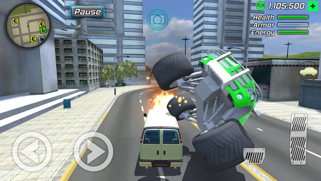 Rope Frog Ninja Hero Car Vegas — скриншот 3 Rope Frog Ninja Hero Car Vegas — скриншот 3
