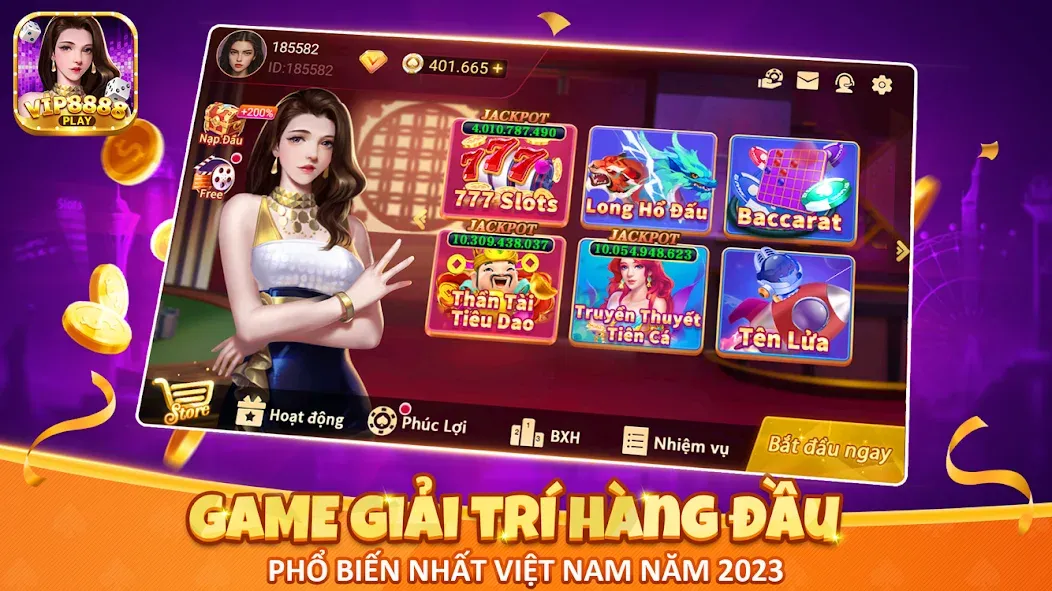VIP8888 Play - Sòng Bạc ONLINE — скриншот 1