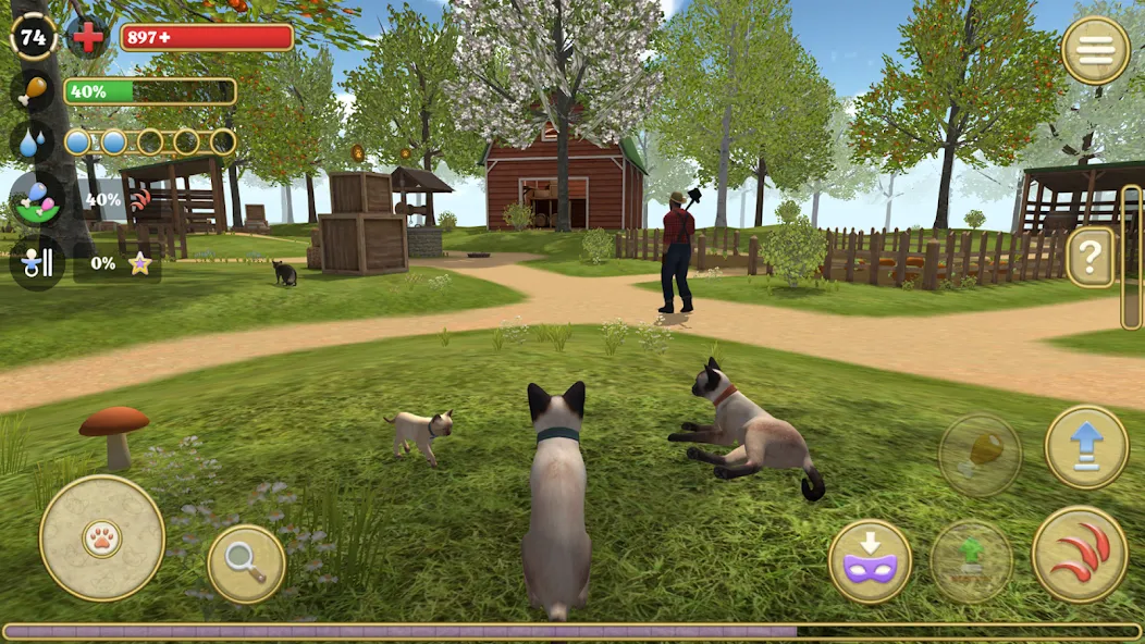 Cat Simulator : Kitties Family — скриншот 1