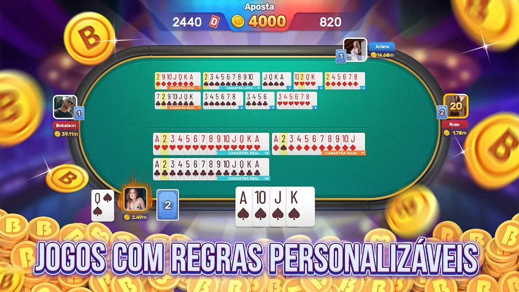 Bacana Games: Buraco & Slots — скриншот 2