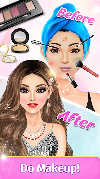 Dress Up Fashion: Makeup Games — скриншот 3