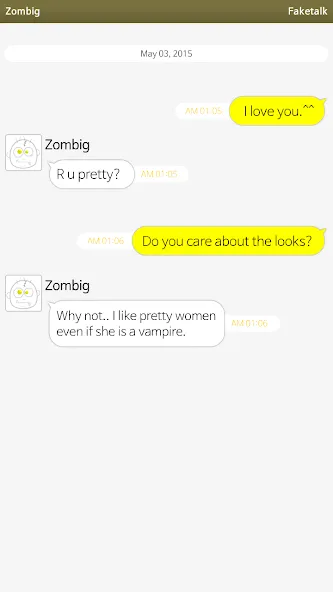 Faketalk - Chatbot — скриншот 1