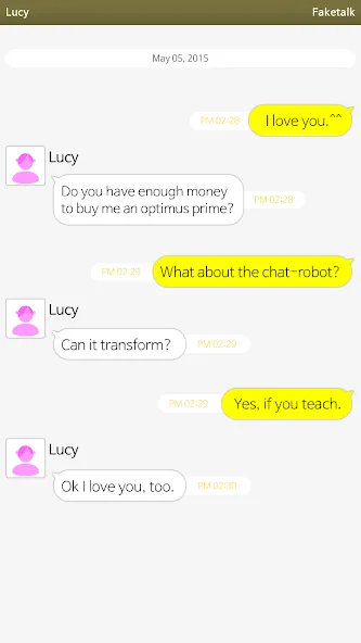 Faketalk - Chatbot — скриншот 2