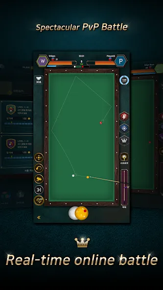 Real Billiards Battle - carom — скриншот 1