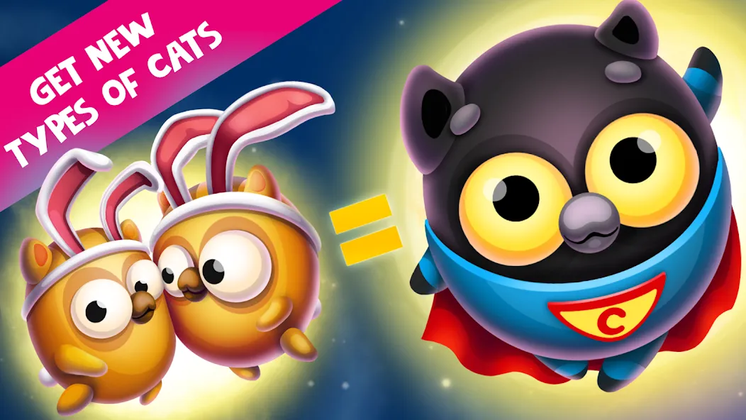 Space Cat Evolution: Kitty col — скриншот 5