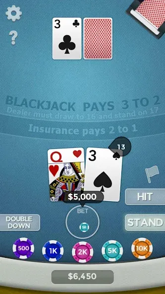 Blackjack 21 — скриншот 1
