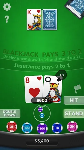 Blackjack 21 — скриншот 2
