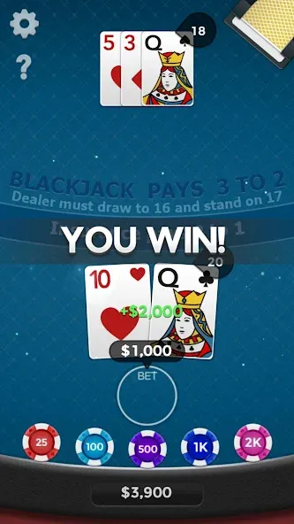 Blackjack 21 — скриншот 4