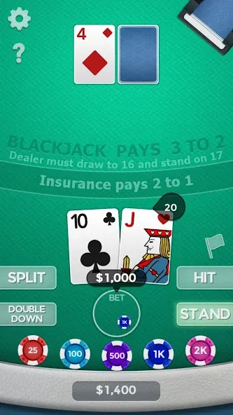Blackjack 21 — скриншот 5