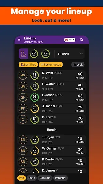 Basketball Legacy Manager 23 — скриншот 1