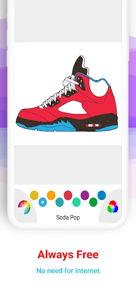 Basketball Shoes Coloring Book — скриншот 4