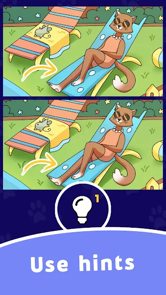 Find Differences: Cute Cats — скриншот 5
