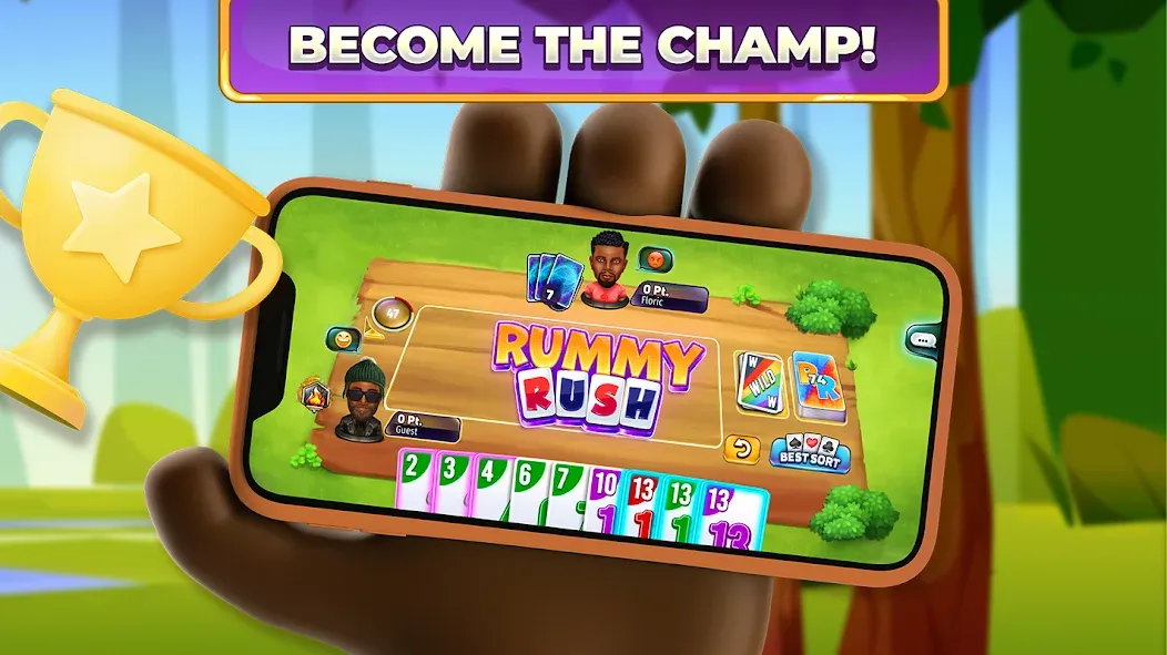 Rummy Rush - Classic Card Game — скриншот 5