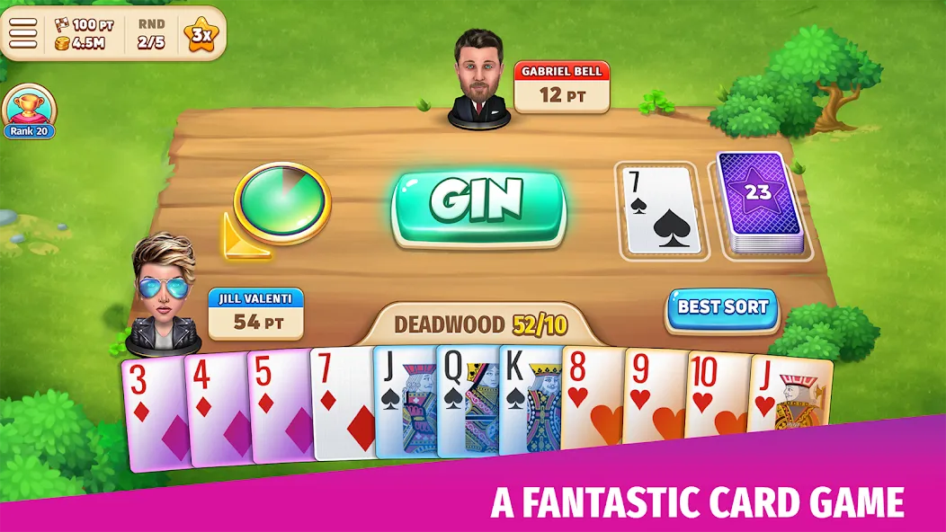 Gin Rummy Stars - Card Game — скриншот 1