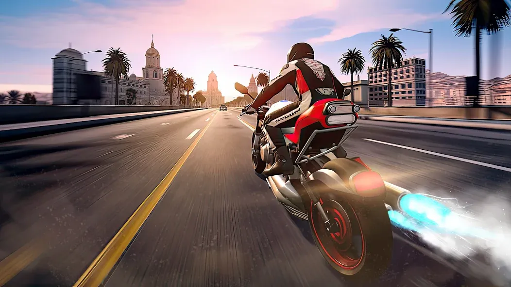 Traffic Bike Driving Simulator — скриншот 1