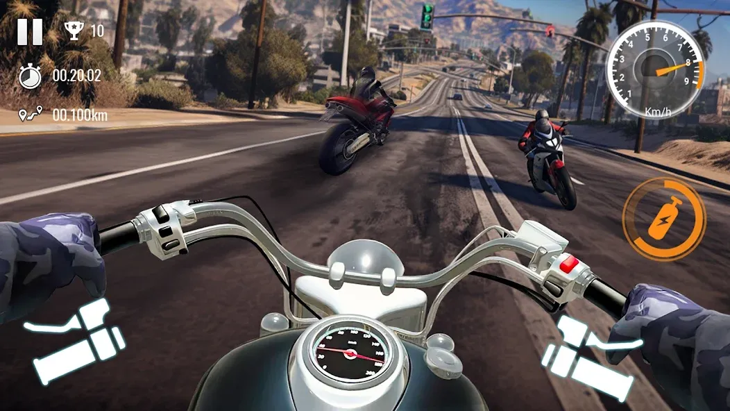 Traffic Bike Driving Simulator — скриншот 2