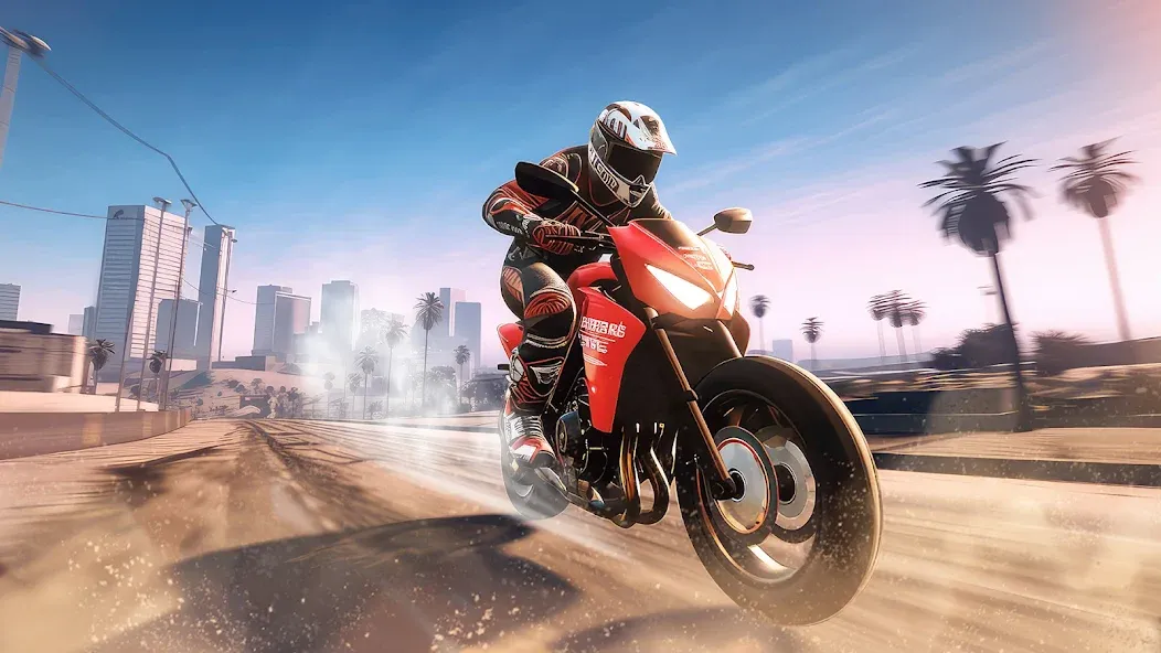 Traffic Bike Driving Simulator — скриншот 3