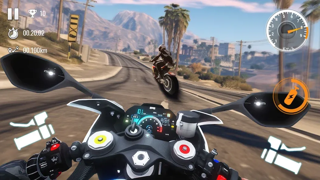 Traffic Bike Driving Simulator — скриншот 4